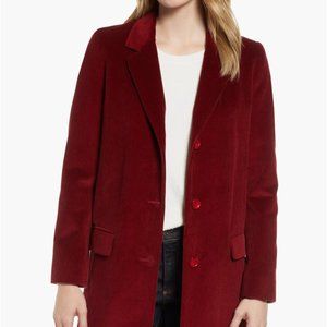 Helene Berman Corduroy Coat - Red
